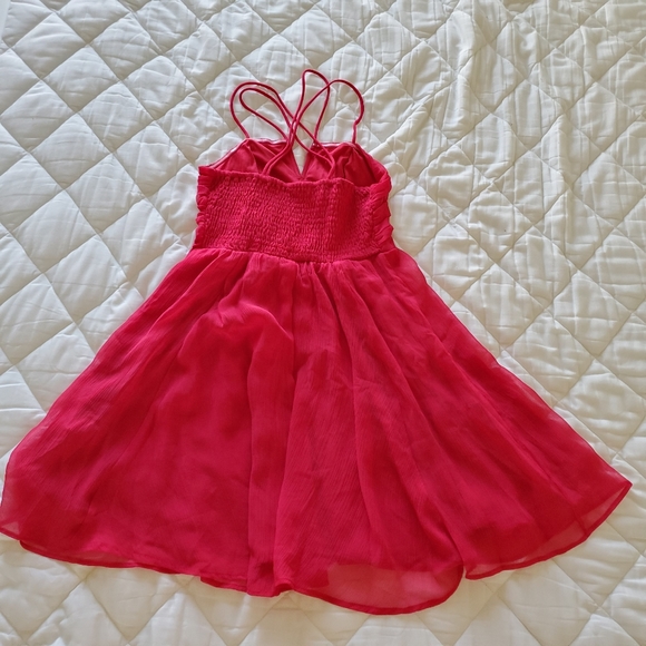 Fire Ruched Chiffon Dress - Picture 5 of 10